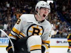 Fraser Minten, do Bruins, eleito o Estreante do Mês da NHL