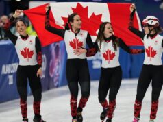 Canadá conquista bronze no revezamento olímpico feminino em pista curta