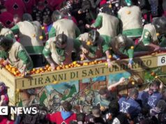 Laranjas voadoras: cidade italiana celebra carnaval com histórica batalha de rua