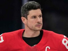 Sidney Crosby, do Canadá, perde jogo pela medalha de ouro contra os EUA