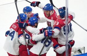 A Tcheca teve seis homens no gelo durante o gol de Ondrej Palat contra o Canadá