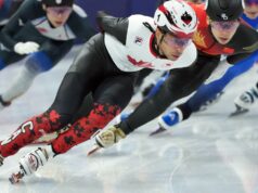 Dandjinou e Dubois, do Canadá, perdem o pódio nos 1.500 m de pista curta olímpica