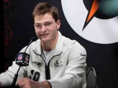 Lesão no ombro de Drake Maye melhora antes do Tremendous Bowl