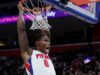 Relatório: Jalen Duren do Pistons participará do Slam Dunk Contest