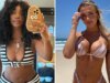SZA x Tammy Hembrow Quem você prefere?! Biquíni Babes Em Listras Edição