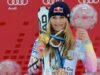 Neuf jours après sa chute aux Jeux, Lindsey Vonn está de volta aos Estados-Unidos