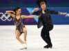 Madison Chock dos EUA e Evan Bates alcançam a melhor pontuação do mundo nas Olimpíadas