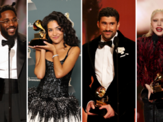 A lista completa dos vencedores da cerimônia principal do Grammy Awards de 2026