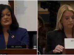 ‘Não vou entrar na sarjeta com esta mulher’: Pam Bondi se recusa a se desculpar depois que o democrata de origem indiana Jayapal pede a ela na audiência de arquivos de Epstein