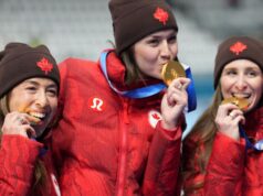 Canadá conquista segundo ouro olímpico consecutivo na patinação de velocidade por equipes femininas