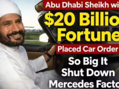 Príncipe de Abu Dhabi com fortuna de US$ 20 bilhões fez um pedido de carro tão grande que fechou uma fábrica da Mercedes