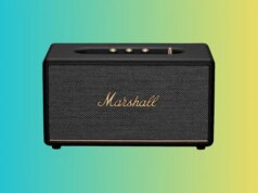 Este alto-falante Marshall é basicamente um amplificador de sala de estar para o qual você pode transmitir e tem um desconto de US $ 100 no Dia do Presidente