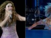 Shakira sofre forte queda no palco durante present em El Salvador