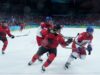 O capitão do Canadá, Sidney Crosby, sai das quartas de ultimate contra a Tcheca devido a lesão