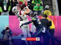 Maye com passe sensacional para landing de 35 jardas para Hollins