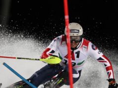 O esquiador alpino de maior sucesso da Grã-Bretanha, Ryding, se prepara para a despedida olímpica