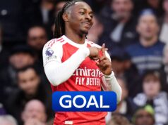 Mais um gol no derby! Eze dá vantagem acrobática ao Arsenal sobre o Spurs
