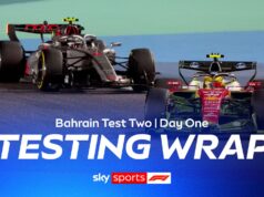 Último teste de pré-temporada no Bahrein! | Teste do primeiro dia de F1 encerrado