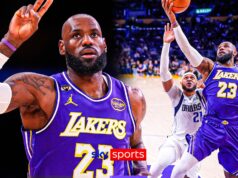 41 e prosperando! | LeBron se torna o jogador mais velho da NBA a registrar triplo-duplo!
