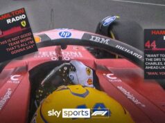 ‘Prejudicial para minha temporada’ – Hamilton lamenta situação do engenheiro da Ferrari