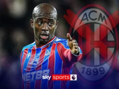 Glasner: Mateta pode passar por uma cirurgia no joelho nesta temporada – e sabia que poderia ser reprovado no exame médico