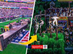 Veja como o palco do intervalo do Tremendous Bowl de Dangerous Bunny foi construído em apenas sete minutos!