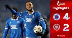 Que reviravolta! O excelente hat-trick de Chermiti arrasta o Rangers na busca pelo título