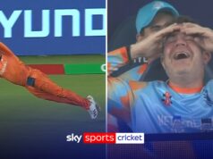 ‘Como um goleiro!’ | Van der Merwe, de 41 anos, faz uma captura impressionante!