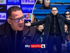 ‘Conquistamos quatro pontos em dois jogos em casa!’ | Rosenior frustrado após empate com Chelsea