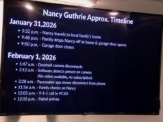 Uma linha do tempo do desaparecimento de Nancy Guthrie conforme a busca se intensifica